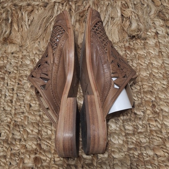Free People Paramount Leather Cutout Loafers Size 38 lagenlook profesional  37